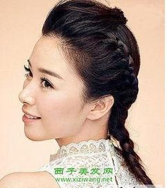 明星刘海编发,潮流风向标下的时尚演绎